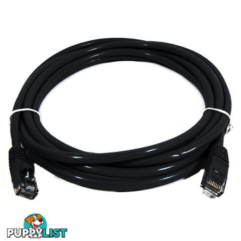 8ware PL6A-0.25BLK Cat6a UTP Ethernet Cable, Snagless Black 0.25m - 8ware - 9341756015629 - PL6A-0.25BLK