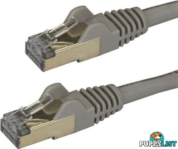 StarTech 6ASPAT3MGR 3m Grey Cat6a Ethernet Cable - STP - StarTech - 065030873161 - 6ASPAT3MGR