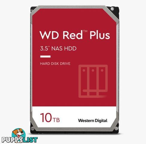 WD WD101EFBX Red Plus 10TB 3.5' NAS HDD SATA3 7200RPM 256MB - WD - 0718037886206 - WD101EFBX