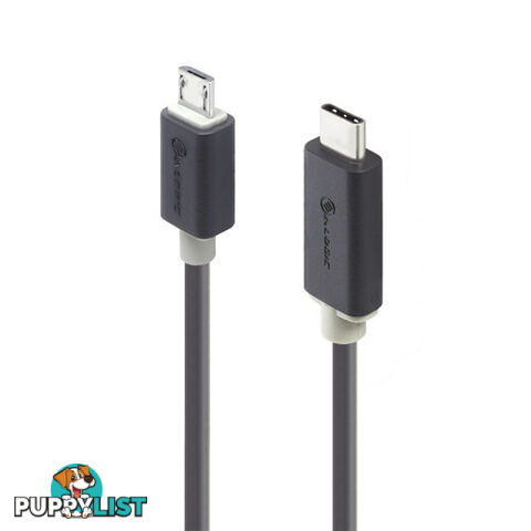 Alogic U2-TCMCB01-MM 1m USB 2.0 USB-C to Micro USB-B Cable Male to Male - Alogic - 9319298214572 - U2-TCMCB01-MM