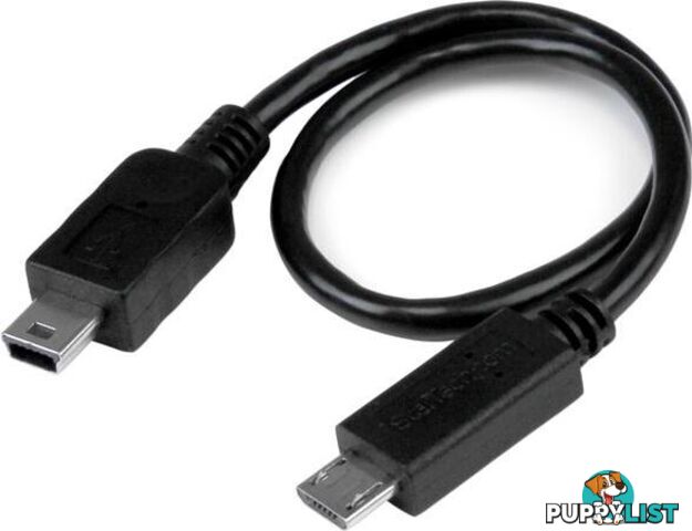 StarTech UMUSBOTG8IN 8in Micro USB to Mini USB OTG Cable M/M - StarTech - 065030863179 - UMUSBOTG8IN