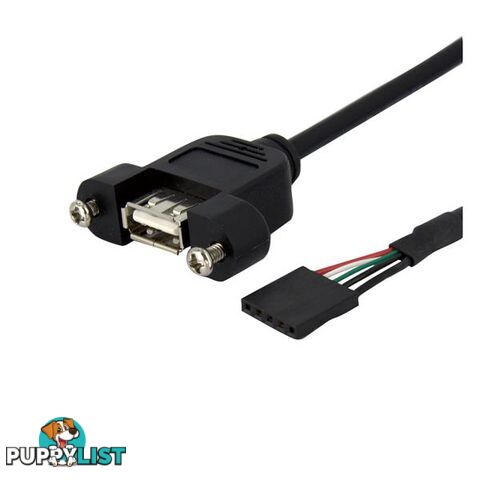 StarTech USBPNLAFHD3 3ft Panel Mount USB A / USB Header Cable - StarTech - 065030852081 - USBPNLAFHD3