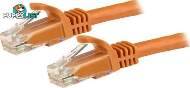 StarTech N6PATC3MOR 3m Orange Snagless UTP Cat6 Patch Cable - StarTech - 065030855686 - N6PATC3MOR