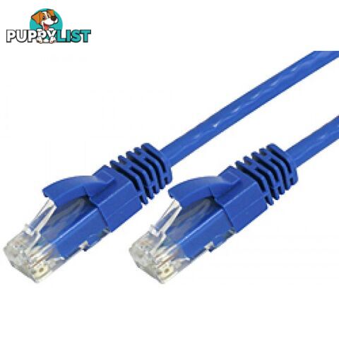 8ware CAT6THINBL-1M CAT6 Ultra Thin Slim Cable 1m / 100cm - Blue - 8ware - 0750258579932 - CAT6THINBL-1M