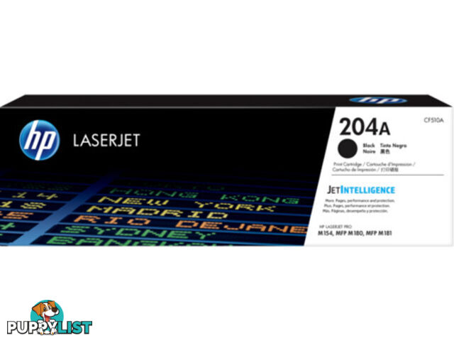 HP CF510A 204A Black LaserJet Toner Cartridge - HP - 190781106920 - CF510A