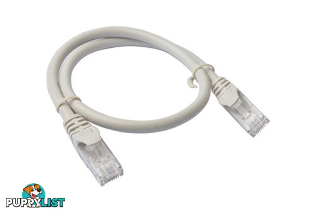 8ware PL6A-0.25GRY Cat6a UTP Ethernet Cable, Snagless Grey 0.25m - 8ware - 9341756015643 - PL6A-0.25GRY