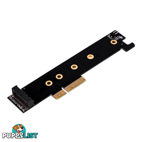 Silverstone SST-ECM26 M.2 NVMe SSD to PCIeX4 1U Adatper Card with patent Design Heatsink and Thermal Pad - Silverstone - 4710007227985 - SST-ECM26