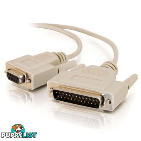 Alogic DB25-DB9-02-MF DB25 to DB9 Null Modem Cable - Male to Female - Alogic - 9319860705569 - DB25-DB9-02-MF