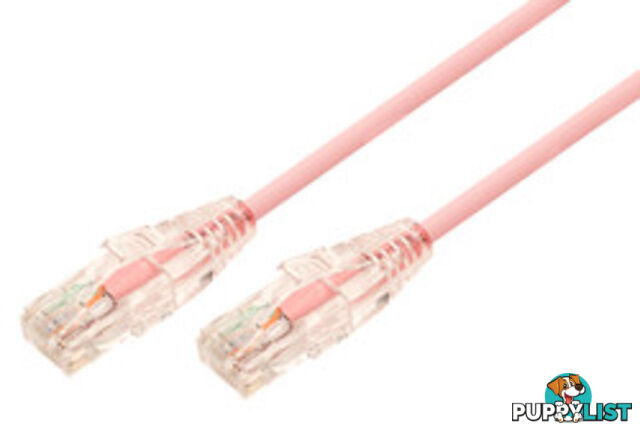 Comsol UTP-01-C6A-UT-SPK 1m 10GbE Ultra Thin Cat 6A UTP Snagless Patch Cable LSZH (Low Smoke Zero Halogen) - Salmon Pink - Comsol - 9332902021687 - UTP-01-C6A-UT-SPK