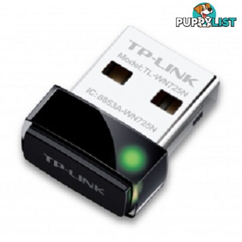 TP-Link TL-WN725N 150Mbps Wireless N Nano USB Adapter - TL-WN725N - TP-Link - 6935364050719 - TL-WN725N