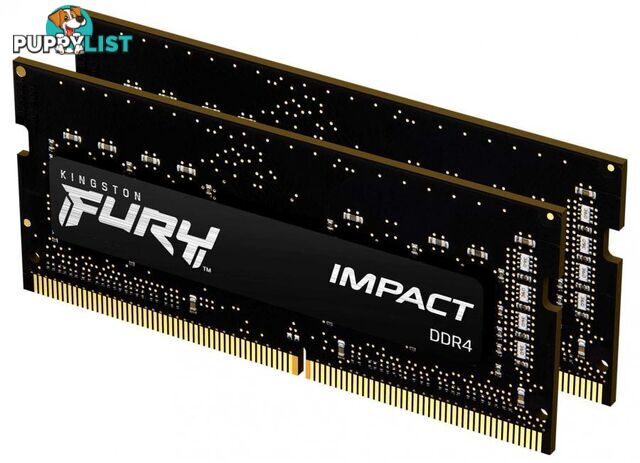 Kingston KF432S20IBK2/32  FURY Impact 32GB 3200MHz DDR4 CL20 SODIMM (Kit of 2) Notebook Memory - Kingston - 740617318388 - KF432S20IBK2/32