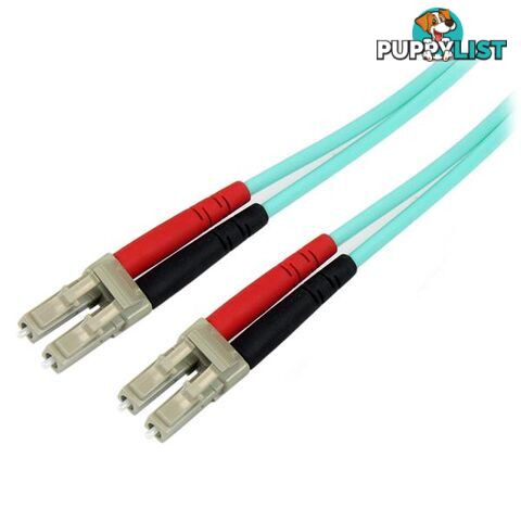 StarTech A50FBLCLC1 1m 10 Gb Aqua MM Fiber Patch Cable LC/LC - StarTech - 065030827065 - A50FBLCLC1