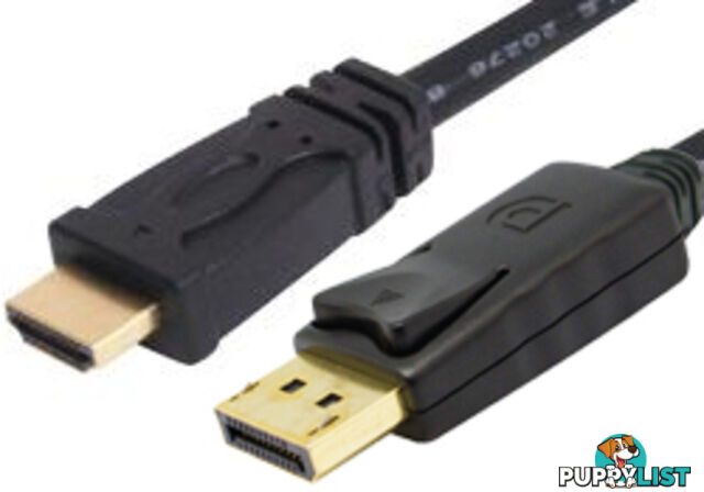 Comsol DP-HDMI-MM-05 5M DisplayPort Male to HDMI Male Cable - Comsol - 9332902004710 - DP-HDMI-MM-05