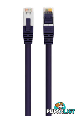 Comsol SSTP-01-C8-PUR 1 Metre 40GbE Cat 8 S/FTP Shielded Patch Cable LSZH - Purple - Comsol - 9332902023230 - SSTP-01-C8-PUR