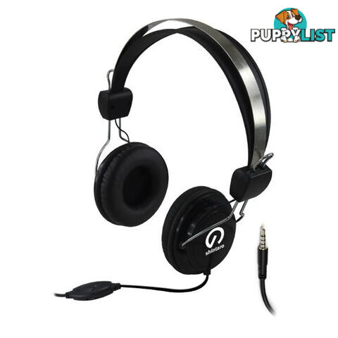 SHINTARO SH-105MC Stereo Headset with Inline Microphone (Single Combo 3.5mm Jack) - Shintaro - 9328257005304 - SH-105MC