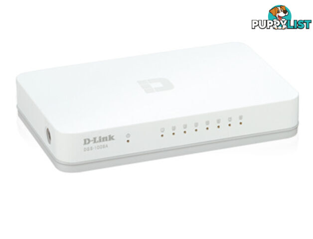 D-Link DGS-1008A 8 Port 10/100/1000Mbps Unmanaged Gigabit Switch DGS-1008A - D-Link - 790069364051 - DGS-1008A