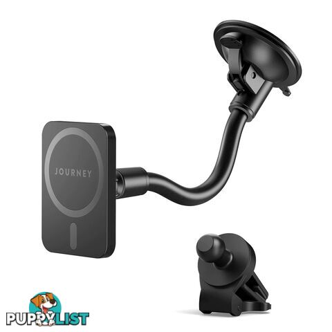 Journey JMWFCM  Magnetic Wireless Charger with Flex Windshield Car Mount - Journey - 9350784025623 - JMWFCM