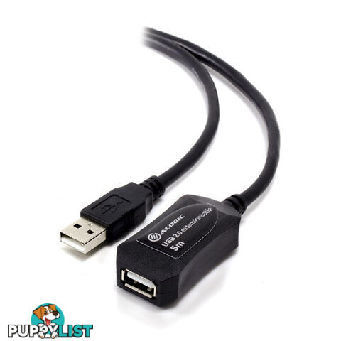 Alogic USB2-05EXT-ACTV 5m USB 2.0 Active Extension Type A to Type A Cable- Male to Female - Alogic - 9350784002327 - USB2-05EXT-ACTV