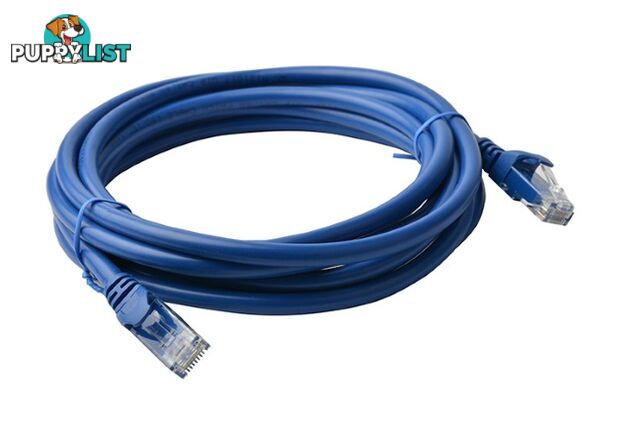 8ware PL6A-7BLU Cat 6a UTP Ethernet Cable, Snagless - 7m Blue - 8ware - 9341756016831 - PL6A-7BLU