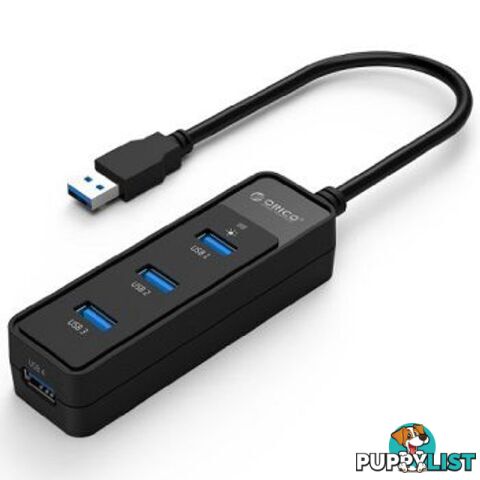 Orico W5PH4-U3-BK 4 ports Bus Power USB3.0 Hub W5PH4-U3-BK - Orico - 6954301161356 - W5PH4-U3-BK