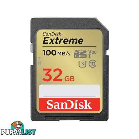 SanDisk SDSDXVT-032G-GNCIN Extreme SDHC Card 32GB - Sandisk - 619659188924 - SDSDXVT-032G-GNCIN