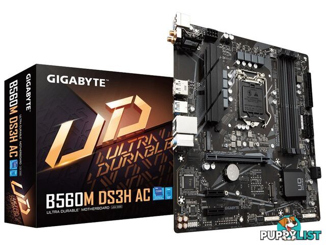 Gigabyte B560M DS3H AC mATX Motherboard - Gigabyte - 889523026991 - B560M DS3H AC