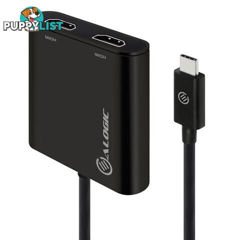 Alogic UC2HD-ADP USB-C to Dual HDMI 2.0 Adapter 4K 30Hz-Windows Compatible - Alogic - 9350784013552 - UC2HD-ADP