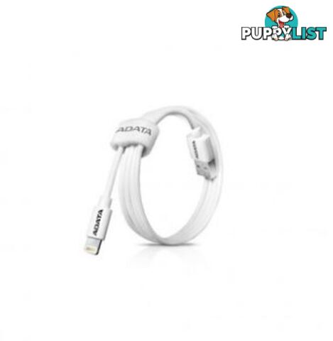 Adata AMFIPL-100CM-CWH LIGHTNING CABLE PLASTIC (White) - Adata - 4712366963474 - AMFIPL-100CM-CWH