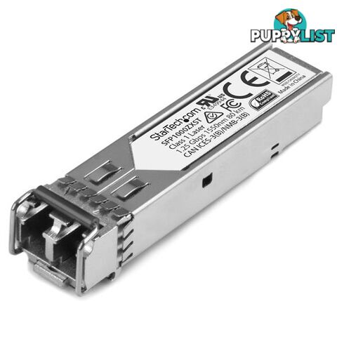 StarTech SFP1000ZXST 1000Base-ZX SFP - MSA Compliant - 1G SFP - SM - 80km/49.7 mi - StarTech - 065030873536 - SFP1000ZXST