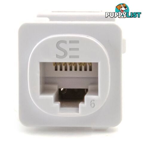 Serveredge CLMJC6-10WH Cat6, UTP, RJ45 Australian Style Jack - White - Pack of 10 - Serveredge - 9350784013248 - CLMJC6-10WH