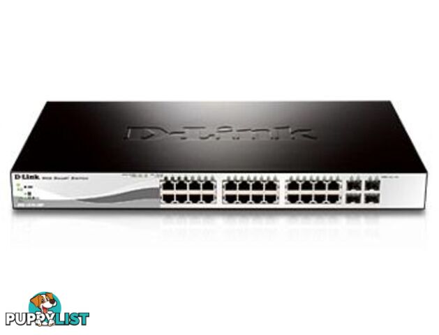 D-Link DGS-1210-28P 24 + 4 SFP Ports PoE Gigabit Smart Swich- DGS-1210-28P - D-Link - 790069373084 - DGS-1210-28P