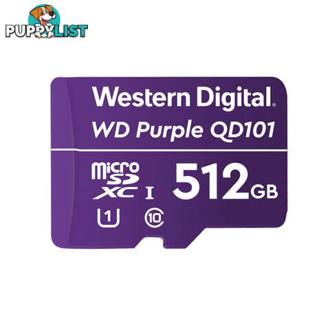 WD WDD512G1P0C Purple 512GB MicroSDXC Card - WD - 718037874968 - WDD512G1P0C