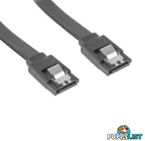 Cruxtec STS75-BK 180 Degree to 180 Degree SATA3 Cable 75cm - Cruxtec - 0787303421458 - STS75-BK