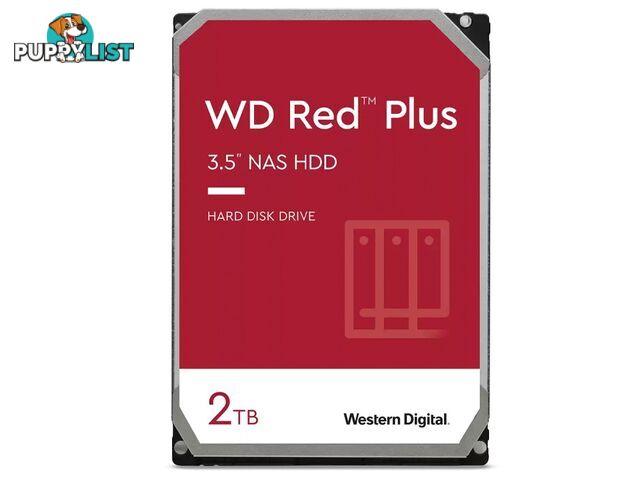 WD WD20EFZX Red Plus 2TB 3.5' NAS HDD SATA3 5400RPM 64MB - WD - 718037884370 - WD20EFZX