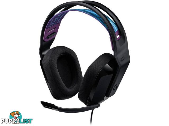 Logitech 981-000979 G335 Wired Gaming Headset Black 40mm Neodymium Drivers - Logitech - 097855165459 - 981-000979