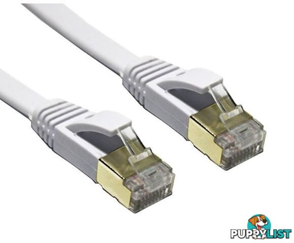 Edimax EA3-050SFW 5m White Shielded CAT7 FLAT Network Cable - Edimax - 4710700923627 - EA3-050SFW