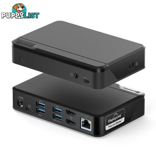 Alogic DUTHDPR Universal TWIN HD PRO Docking Station (USB-C & USB-A Compatible) W/ PD 85W - Alogic - 9350784019837 - DUTHDPR