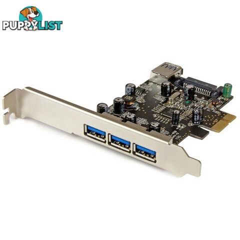 StarTech PEXUSB3S42 4 Port PCI Express USB 3.0 Card - 3 + 1 - StarTech - 065030860321 - PEXUSB3S42