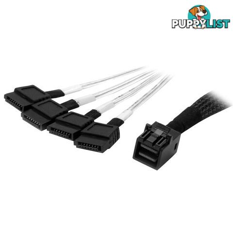 Startech SAS43SAT1M Internal Mini-SAS to SATA Cable SFF-8643 to SATA 1M 3418946 - StarTech - 065030866095 - SAS43SAT1M