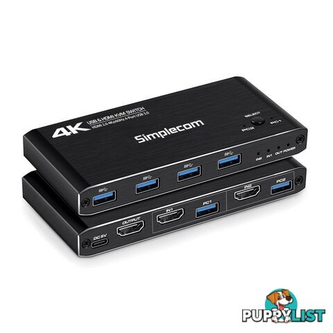 Simplecom KM420 2 Port HDMI KVM Switch - Simplecom - 9350414002901 - KM420