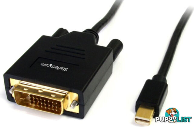 StarTech MDP2DVIMM6B 6ft Mini DisplayPort DP to DVI - StarTech - 065030851466 - MDP2DVIMM6B