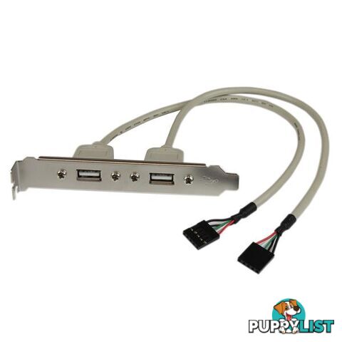 StarTech USBPLATE 2 Port USB A Slot Plate Adapter - StarTech - 065030778886 - USBPLATE