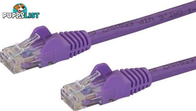 StarTech N6PATC3MPL 3m Purple Snagless Cat6 Patch Cable - StarTech - 065030868112 - N6PATC3MPL