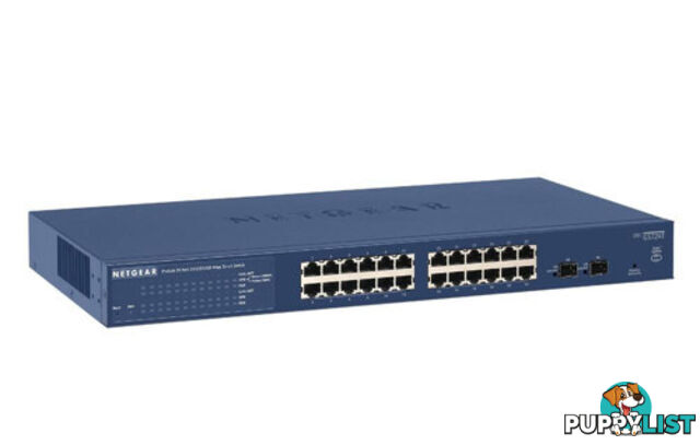 Netgear ProSafe GS724T 24 Ports L2 Gigabit Smart Switch - GS724T-400AJS - Netgear - 606449098297 - GS724T-400AJS