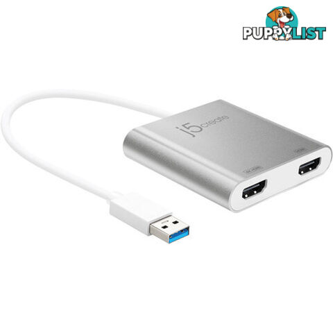 j5create JUA365 USB3.0 to Dual HDMI Multi-Monitor Adapter - J5Create - 847626001840 - JUA365