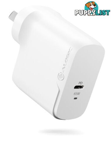 Alogic WCG1X65-ANZ 1X65Rapid Power 65W GaN Charger - USB-C(Max. 65W) - Alogic - 9350784022875 - WCG1X65-ANZ