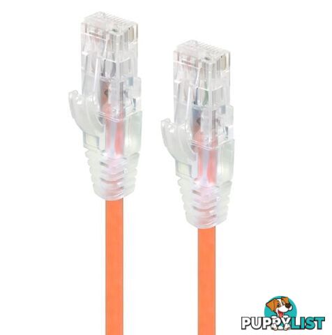 Alogic C6S-01ORN 1m Orange Ultra Slim Cat6 Network Cable UTP 28AWG - Alogic - 9350784011473 - C6S-01ORN