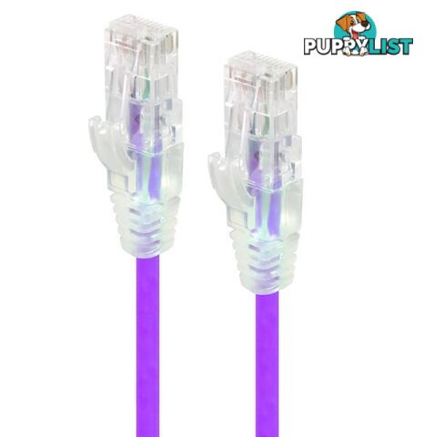 Alogic C6S-1.5PUR 1.5m Purple Ultra Slim Cat6 Network Cable UTP 28AWG - Alogic - 9350784011558 - C6S-1.5PUR