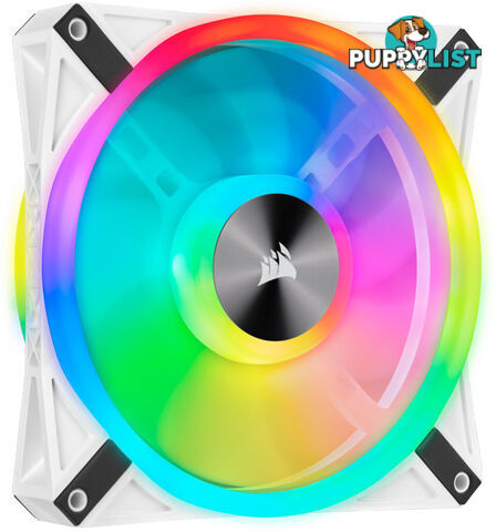 Corsair CO-9050105-WW WHITE QL140 RGB, 140mm RGB LED Fan, Single Pack - Corsair - 0840006619512 - CO-9050105-WW