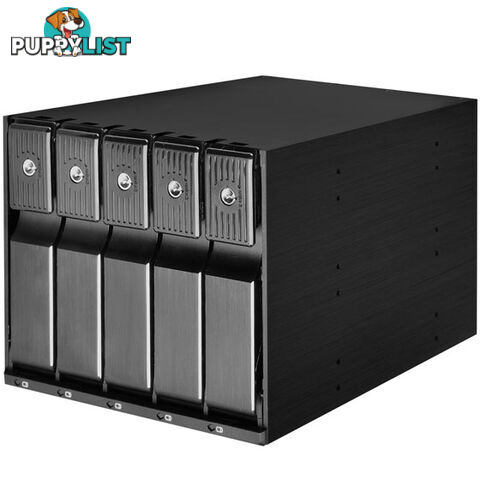 Silverstone SST-FS305-12G 3x5.25in Bay to 5x3.5in SAS/SATA HDD Chassis Converter - Silverstone - 4710007229514 - SST-FS305-12G